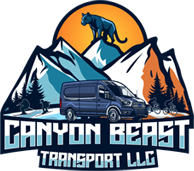 Canyon Beast Transport LLC logo with a panther.